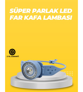 Kampçı Kafa Lambası Su Geçirmez Çok Modlu Led - Lisinya