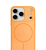 iPhone 17 Pro Max MagSafe Kamera Koruma Soft Silikon Kılıf Turuncu