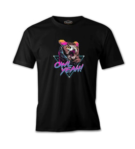 Yeah - Baykuş Siyah Erkek Tshirt