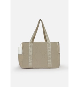 Pet Taşıma Çantası, Kedi Köpek Taşıma Çantası, Cat and Dog Bag, Kapitone Kumaş Hayvan Taşıma Çantası (Bej)