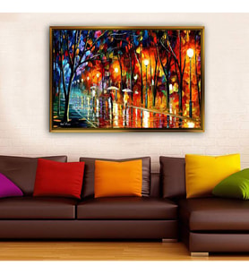 Altın Çerçeveli dekoratif tablo l1330 (Gold)