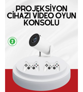 Mey İthalat® 3D Oyun Destekli Kablosuz Ev Sinema Projeksiyon Cihazı