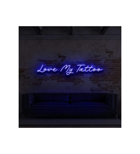 Love My Tattoo Yazılı Neon Tabela