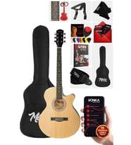 Midex XC-200NT Kesik Kasa Profesyonel Akustik Gitar 4/4 Yetişkin Üst Segment (Çanta Capo Askı Pena)