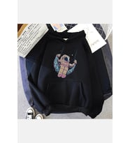 Astronot Kapşonlu Sweatshirt