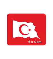 Alsepeteavm Dalgalanan Türk Bayrağı Tattoo Geçici Dövme Şablonları Kına Kalıpları