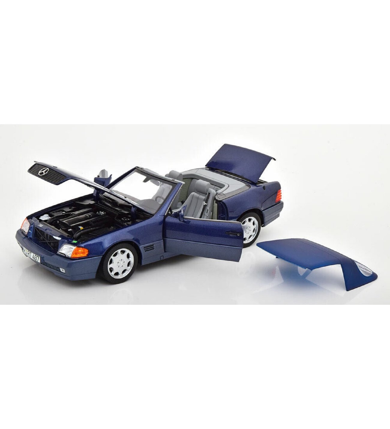 1/18 MERCEDES-BENZ 500 SL 1989 NOREV DİECAST METAL MODEL ARABA