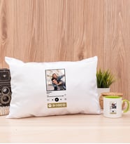 Kişiye Özel Spotify Tasarım Fotoğraflı Dikdörtgen Yastık ve Yeşil Kupa