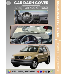 MERCEDES ML320 / ML430 / ML270 W163 (1997–2005) Torpido Örtüsü Panel Koruma Torpido Koruma Tam Uyum