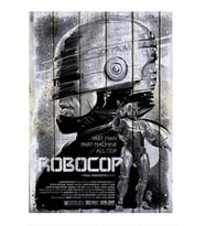 ekart Robocop Film Afişi Hediyelik Ahşap Tablo