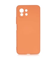 Xiaomi Mi 11 Lite Kılıf Orj Lansman Serisi Pürüzsüz Esnek Kadife İç Kısım (Turuncu)