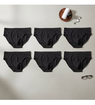 Erkek 6'lı Paket Siyah Renk Slip BB2783