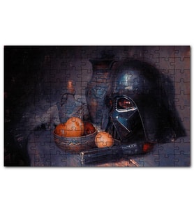 Cakapuzzle Darth Vader Kaskı Işın Kılıcı ve Meyveler Puzzle Yapboz MDF (Ahşap) (120 Parça)