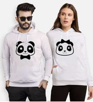 Tshirthane Panda Kurdele Papyon Sevgili Kombinleri Kapüşonlu Kombini (Tek Ürün Fiyatıdır.)