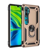 Xiaomi Mi Note 10 Kılıf Yüzüklü Zırh Tank Vega (Gold)