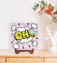 BK Gift Pop Art Tasarımlı Ahşap Standlı Puzzle Çerçeve-2