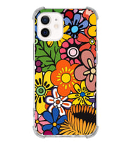 PrintiFy Apple iPhone 12 Mini Uyumlu Retro Color 2 Baskılı Şeffaf Köşe Korumalı Antişok Kılıf