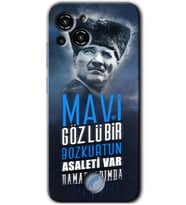 Reeder S23 Pro Max Kılıf HD Desen Baskılı Arka Kapak - Bozkurt Atatürk