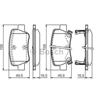 Bosch 0986494403 Arka Fren Balatası Toyota Avensis