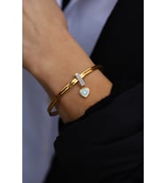 14 Ayar Altın Ema Kalp Modeli Ajda Ve Kolye Charm