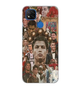Xiaomi Redmi 9C / 10A Uyumlu Cristiano Ronaldo Tasarımlı Şeffaf Telefon Kılıfı