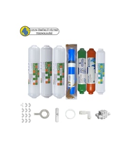 Purefer kapalı Kasa Su Arıtma  Sertifikalı 7li Vontron Helixfil Yüksek Tds mebran  mineral+alkali