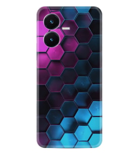 Vivo Y22S Kılıf Resimli Desenli Silikon Platinium Series Petek 1825