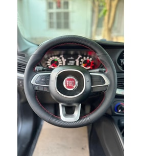Fiat Egea 2015-2019 Araca Özel Direksiyon Kılıfı Uyumlu NOKTA KARBON KIRMIZI İP AÇIKLAMAYI OKUYUNUZ (Karışık)