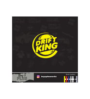 Drift King İçin Uyumlu Aksesuar Oto Cam Sticker Sarı 20 Cm