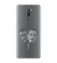 Oppo A5 2020 / A9 2020 Uyumlu Fight Club Desenli Şeffaf Telefon Kılıfı