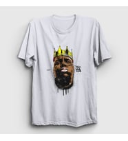 Presmono Unisex Beyaz Crown The Notorious BIG T-Shirt 40698tt