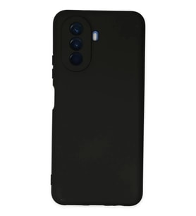 Newface Huawei Nova Y70 Kılıf Nano içi Kadife Silikon - Siyah