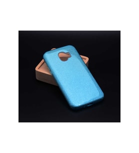 Samsung Galaxy J2 Pro 2018 Uyumlu Kılıf Zore Shining Silikon (Mavi)