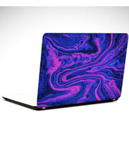 Mor ve Pembe Soyut Laptop Sticker 14 inch (35X26CM)