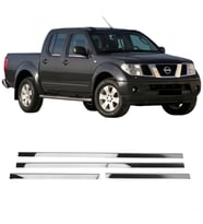 Nissan Navara Krom Cam Çıtası 2006-2015 Arası 4Prç Paslanmaz Çelik