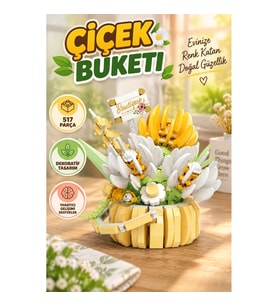 P1089 PANLOS ÇİÇEK BUKETİ 517 PARÇA BLOCK OYUNCAK