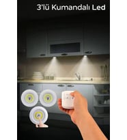 Mithra Life 3 Adet Uzaktan Kumandalı Kablosuz Led Aydınlatma MIT1101