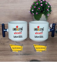 Endüstri Mühendisi Kupa Bardak T Lacivert Kulplu Mühendisler Günü Hediyesi