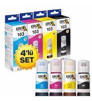 Epson EcoTank L3210 Yazıcı İçin Muadil 4 Renk Mürekkep Set