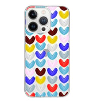 PrintiFy Apple  iPhone 13 Pro Max ile Uyumlu 1mm Slim Fit Water Color 1 Baskılı Şeffaf  Kılıf