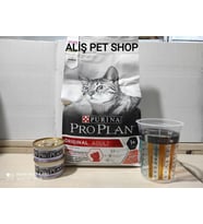 Pro Plan Somon ve Pirinçli Yetişkin Kedi Maması 1,5kg (2×85 Gr Yaş Mama Hediyeli) (Çok Renkli)