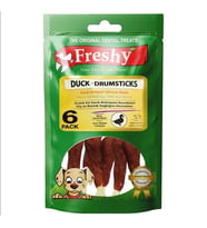 Freshy Duck Drumstick Ördek Eti Kaplı Kalsiyum But Köpek Ödülü 6 Adet 90 Gr (STD)