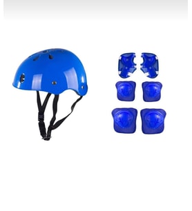 Çocuk Kask Dizlik Dirseklik Kemik Set 7 Parça (Standart)