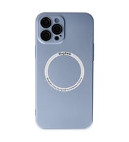 Apple iPhone 12 Pro Kılıf Jack Magneticsafe Lens Silikon - Sierra Blue