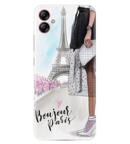 Samsung Galaxy A05 Kılıf Resimli Desenli Baskılı Silikon Bonjour Paris 1419
