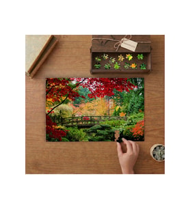 Manzara - Ağaçlar - Köprü Tasarımı 240 parça Ahşap Puzzle Ahşap Kutuda MP08401