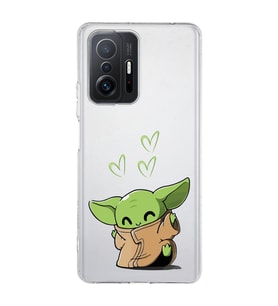Xiaomi Mi 11T - 11T Pro Uyumlu Baby Yoda Tasarımlı Şeffaf Telefon Kılıfı