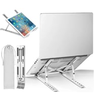 Zuidid Katlanır Alüminyum Notebook Standı Ayarlı Laptop Metal Yükseltici Tutucu