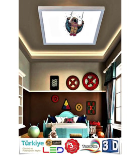 Çocuk Astronot Model Avize Led Avize Yeni 54w