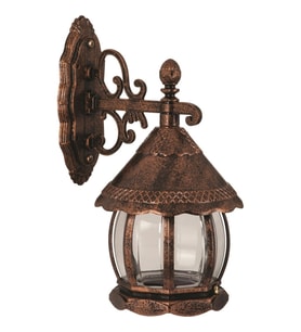 AVONNI BAP-68184-BKR-M2 Kahverengi Boyalı Dış Mekan Aydınlatma E27 ABS Polikarbon Cam 32x20cm
